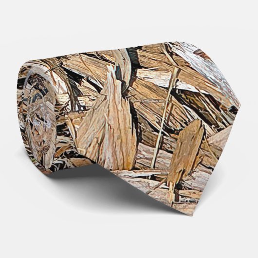 Cravate Chips en bois patiné (Roulé)