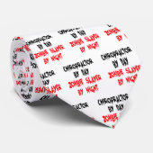 Cravate Chiropractor Zombie Slayer Joke (Roulé)