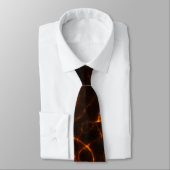 Cravate Choc électrique en orange (Attaché)