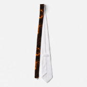 Cravate Choc électrique en orange (Dos)