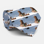 Cravate Chocolat labrador retriever (Roulé)