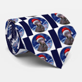 Cravate Chocolat Labrador Retriever Cadeaux de Noël (Roulé)