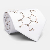Cravate Chocolat Molecule Chimie (Roulé)
