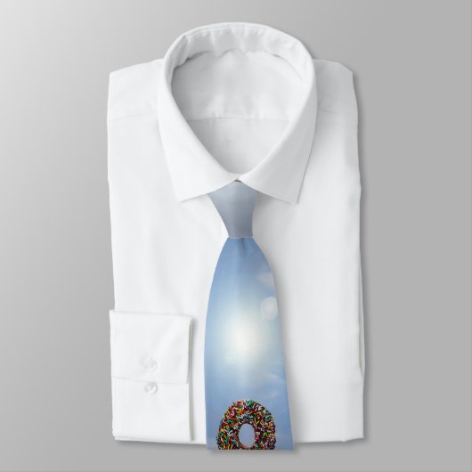 Cravate Chocolate donut with colorful sprinkles (Attaché)