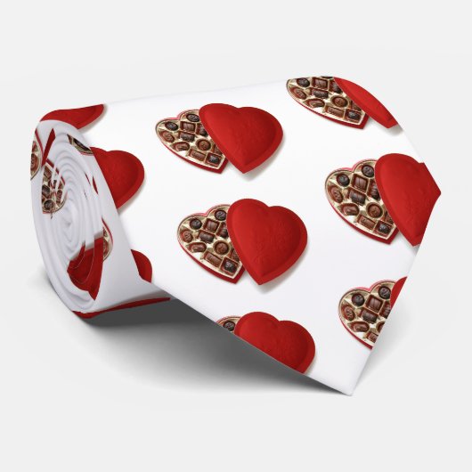 Cravate Chocolats de Saint-Valentin (Roulé)