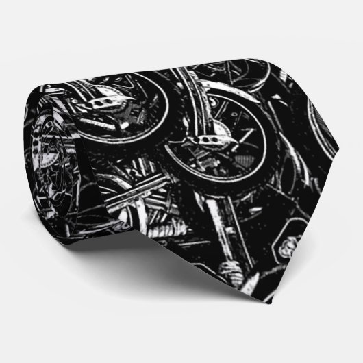 Cravate Chopper Mania pour imprimer Motif (Roulé)