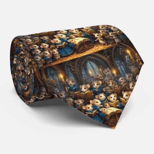 Cravate Chorale de souris de l'église (Roulé)