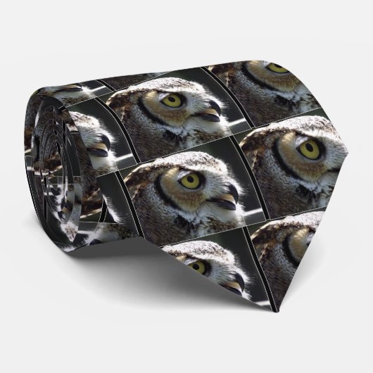 Cravate Chouette à grande corne (Roulé)