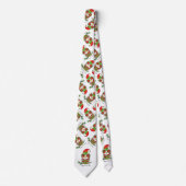 Cravate Chouette Noël Mignonne Vacances amusantes (Devant)
