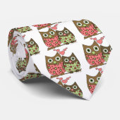 Cravate Chouettes d'amour (Roulé)