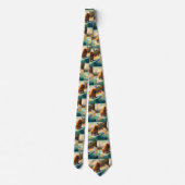 Cravate Chow Chow Beach Plage Surf Peinture (Dos)