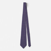 Cravate Chrétien classique Ichthys Jesus Fish Navy violet (Devant)
