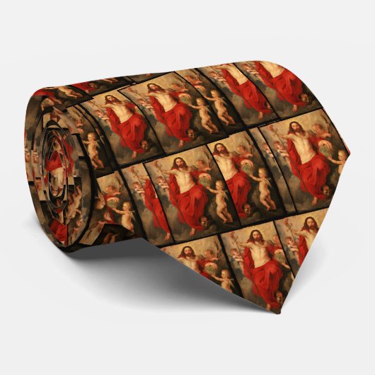 Cravate Christ triomphe sur la mort et le péché (Roulé)