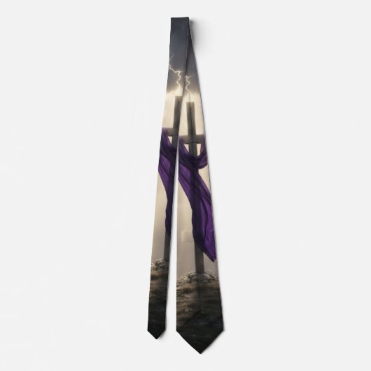 Cravate Christian Cross Testimony Necktie (Dos)
