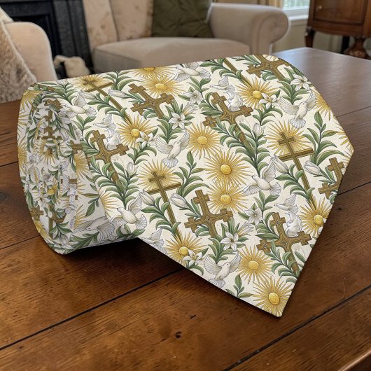 Cravate Christian Crosses Custom Necktie