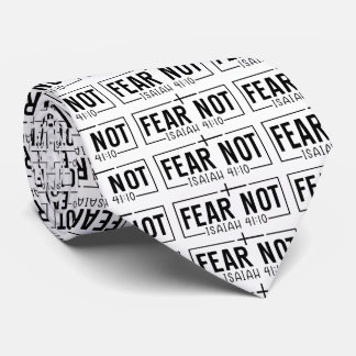 Cravate Christian Fear Not Isaiah 41 10 Croix