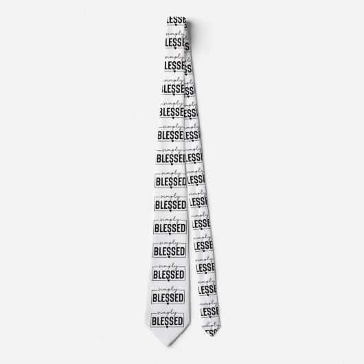 Cravate Christian Simply Blessed Text (Devant)