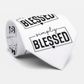 Cravate Christian Simply Blessed Text (Roulé)