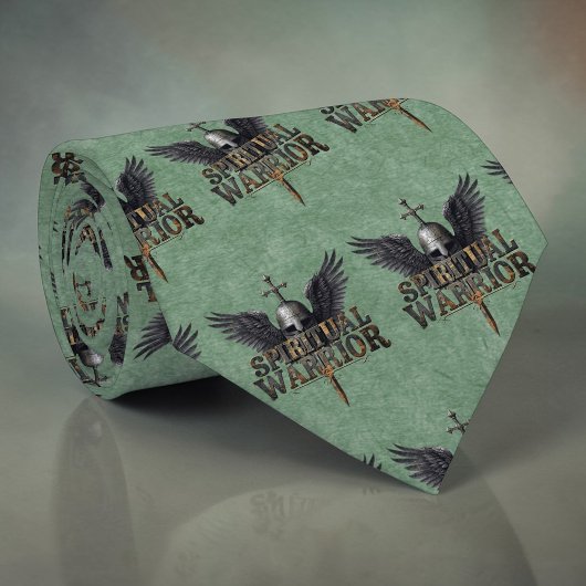Cravate Christian Spiritual Warrior Custom Necktie