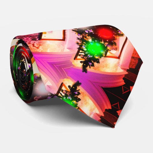 Cravate Christmas lights celebration fancy fun (Roulé)