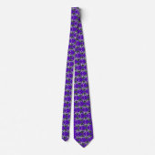 Cravate Christmas Purple Starfish pattern tie (Dos)