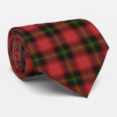 Cravate Christmas Tartan écossais rouge et vert motif (Roulé)