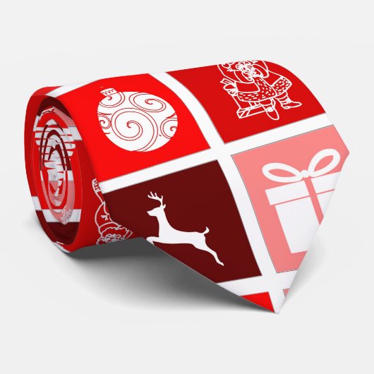 Cravate christmas time  tie (Roulé)