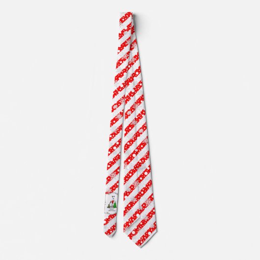 Cravate Christmas Tree 2 Greyhound (brindle white) Dog Fun (Dos)