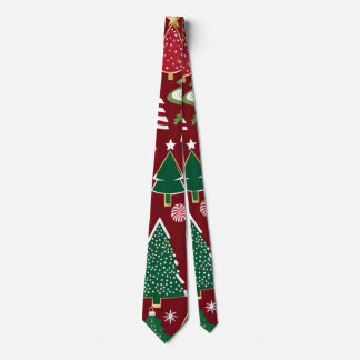 Cravate christmas tree candy ornaments tie