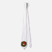 Cravate Christmas Wreath with Pine Cones and Red Bow (Devant)