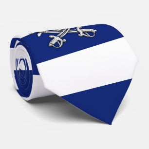 Cravate Chrome comme Pirate sur Nautique bleu marine Strip