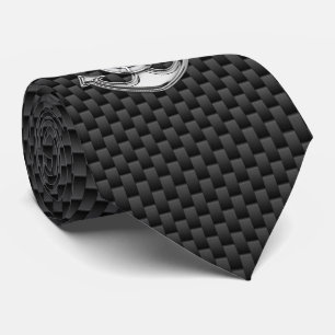 Cravate Chrome Lifesaver Ancre sur Carbon Fiber print