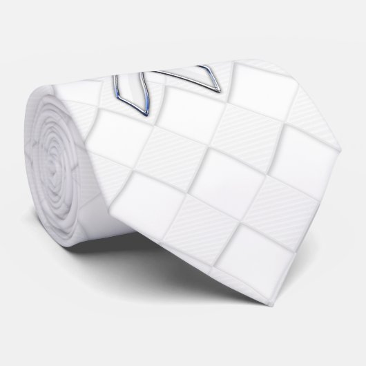 Cravate Chrome White Ribbon Sensibilisation sur Checkers I (Roulé)