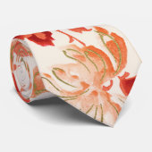 Cravate Chrysanthème japonais (Roulé)