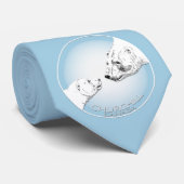Cravate Churchill Souvenir Necktie Polaire Ours Art Cravat (Roulé)