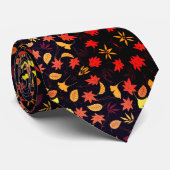 Cravate Chute des feuilles d'automne - La belle saison (Roulé)