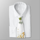 Cravate Chute élégante aquarelle (Attaché)