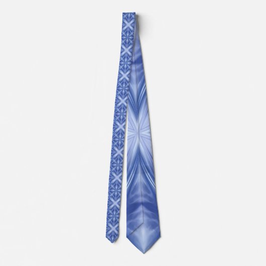 Cravate Ciel bleu Lait Blanc Nuages Abstrait Motif (Dos)