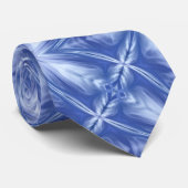 Cravate Ciel bleu Lait Blanc Nuages Abstrait Motif (Roulé)