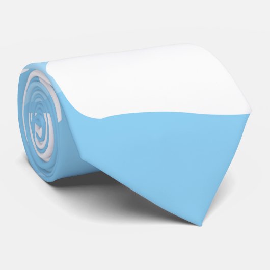 Cravate Ciel bleu nuages (Roulé)