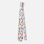 Cravate Ciel de lapins, Pâques (Devant)