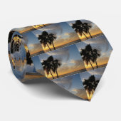 Cravate Ciel tropical (Roulé)