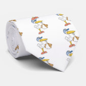 Cravate Cigogne apportant bébé ours (Roulé)