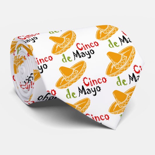 Cravate Cinco De Mayo (Roulé)