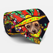 Cravate Cinco De Mayo Chihauhau (Roulé)