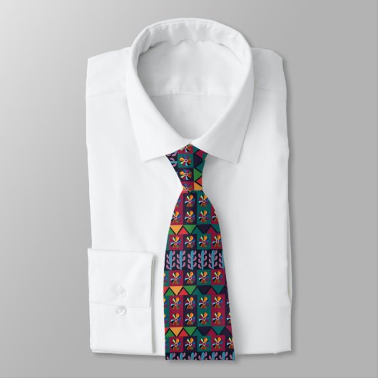 Cravate Cinco De Mayo Motif mexicain d'art (Attaché)