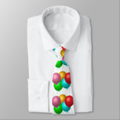 Cravate Cinq ballons d'anniversaire (Attaché)