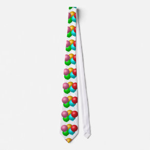 Cravate Cinq ballons d'anniversaire