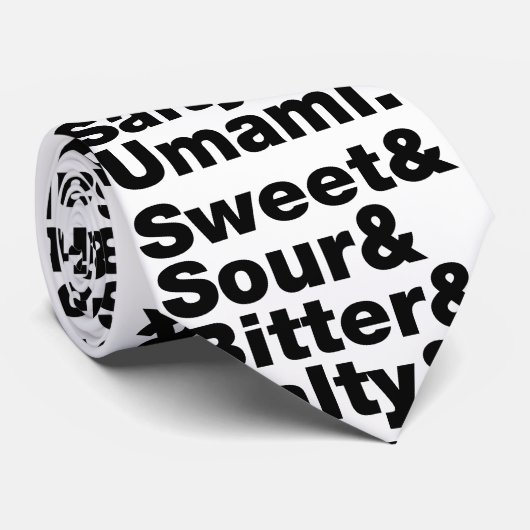 Cravate Cinq saveurs de base (Roulé)