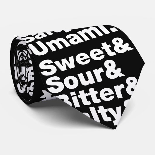 Cravate Cinq saveurs de base (Roulé)